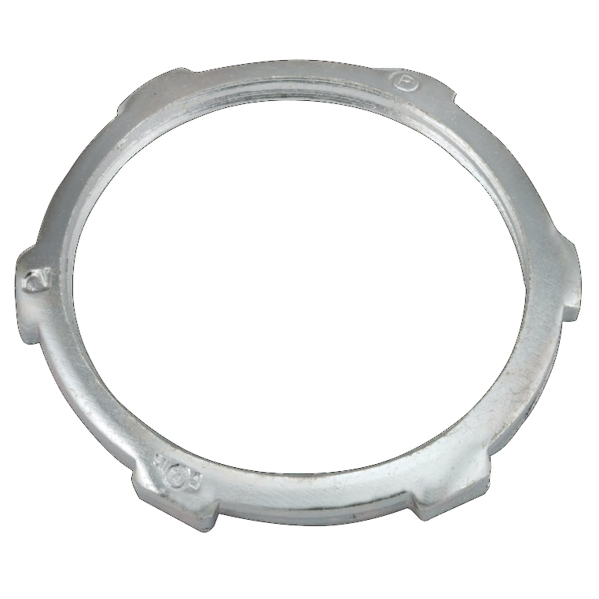 1008 Conduit Locknut, 2 in, For Use With IMC/Rigid Conduit, Steel, Electro-Plated Zinc