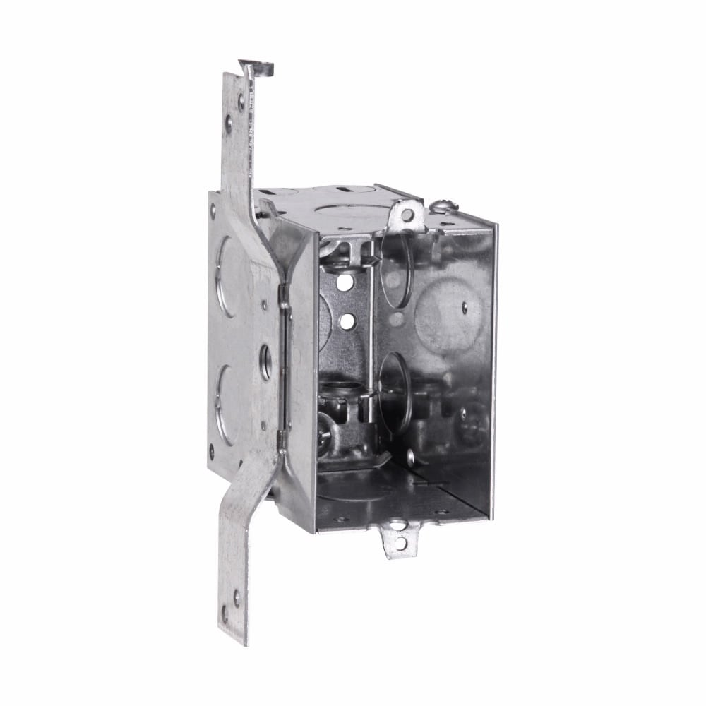 TP246 Thepitt Deep Gangable Welded Switch Box, Steel, 18 cu-in Capacity, 1 Gang, 2 Knockouts, 2 in W x 3-1/2 in D x 3 in H