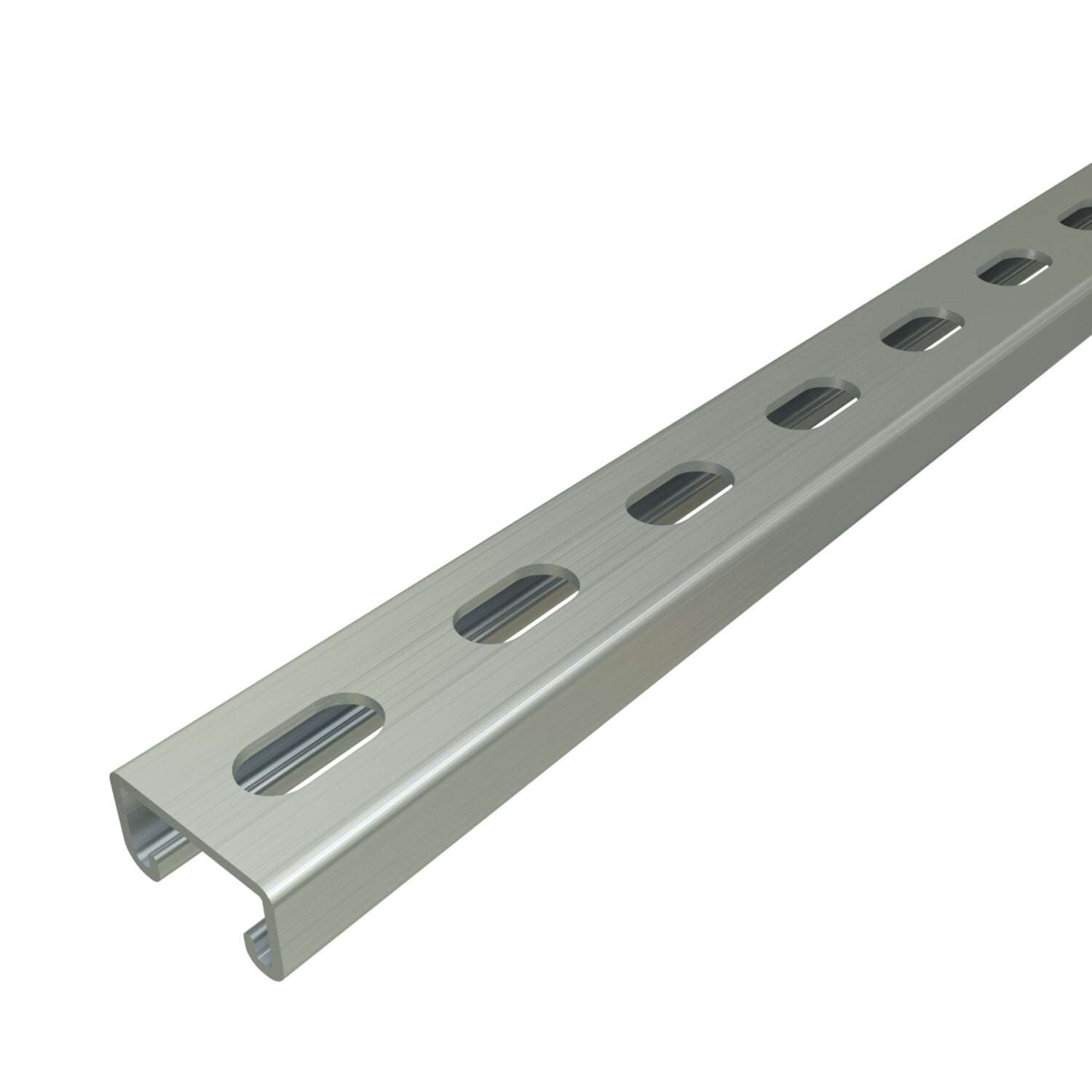 P3300T-10HG P3300 Slotted Channel, 10 ft L 1-5/8 in W 7/8 in D 12 ga THK, Low Carbon Steel, Hot Dipped Galvanized, Domestic