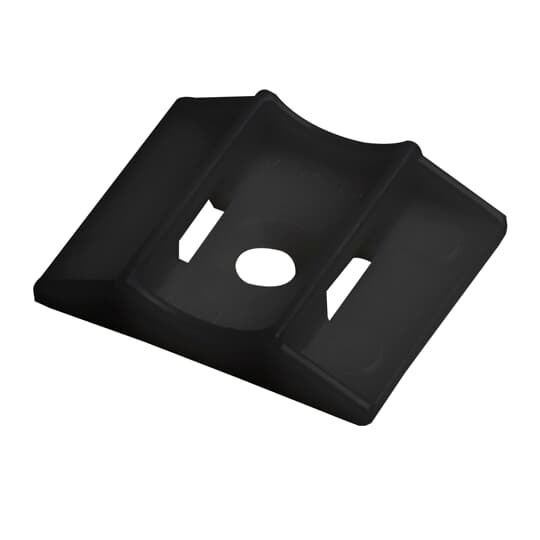 MCNY-1250-9-C Ty-Rap Cable Tie Cradle, 2-Way, Adhesive/Threaded Mount, 0.3 in W Tie, Nylon/Polyamide 6.6, Natural