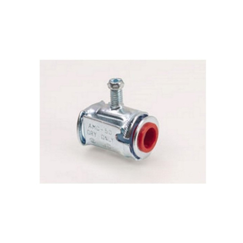 AMC-50 Bridgeport E-Z Lock Connector, 3/8 in Trade, 1 Conductors, 0.4 to 0.62 in Cable Openings, Steel, Electro-Plated Zinc