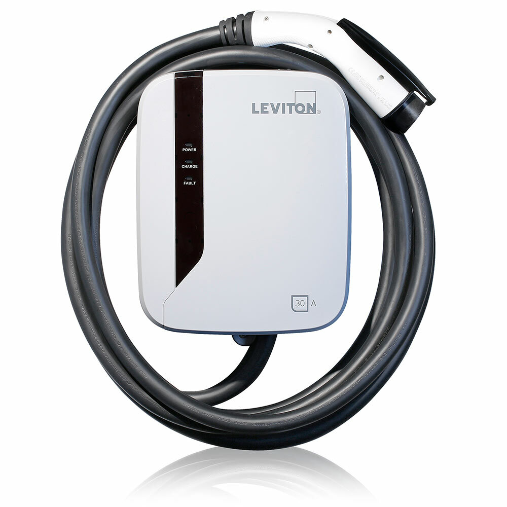 EVR30-B1C Evr-Green Level 2 Electric Vehicle Charging Station, 208 to 240 VAC, 30 A, 1 Phase, 8 AWG Wire, NEMA 3R Enclosure