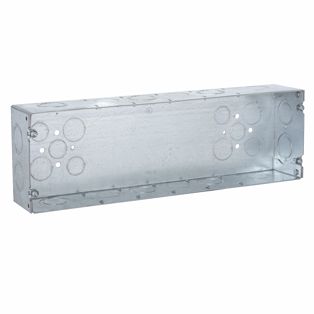 945 Gang Box, Steel, 150 cu-in Capacity, 6 Gangs, 26 Knockouts