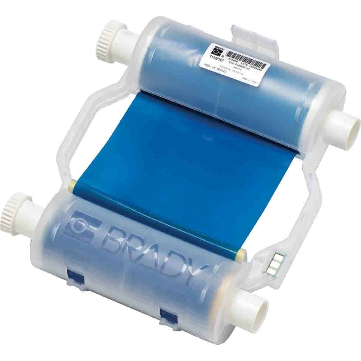 B30-R10000-BL B30 R10000 1-Color 1-Stage Heavy Duty Printer Ribbon, 200 ft L x 4.33 in W, Resin, Blue
