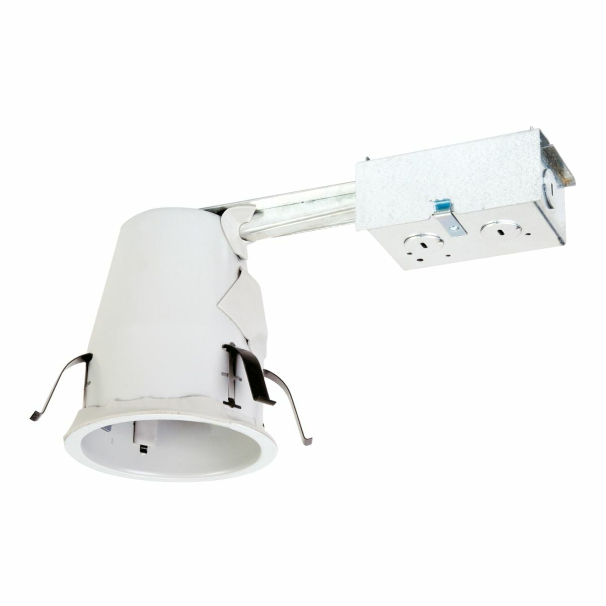 E4RTATSB Halo Air-Tite E4 Series Remodel Recessed Lighting Housing, Incandescent Lamp, Non-IC Insulation, 120 V AC, 4-1/4 in Ceiling Opening, Steel Housing