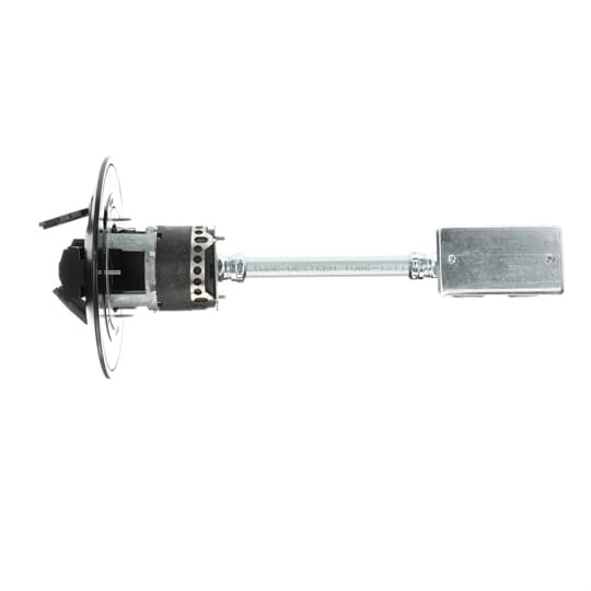 FPT3-2P-2C-BLK Steel City Flush Service Poke-Through Base Unit With Cover, 3 in Hole, 7-1/2 in Dia Cover, 13 cu-in, Die Cast Zinc/Steel