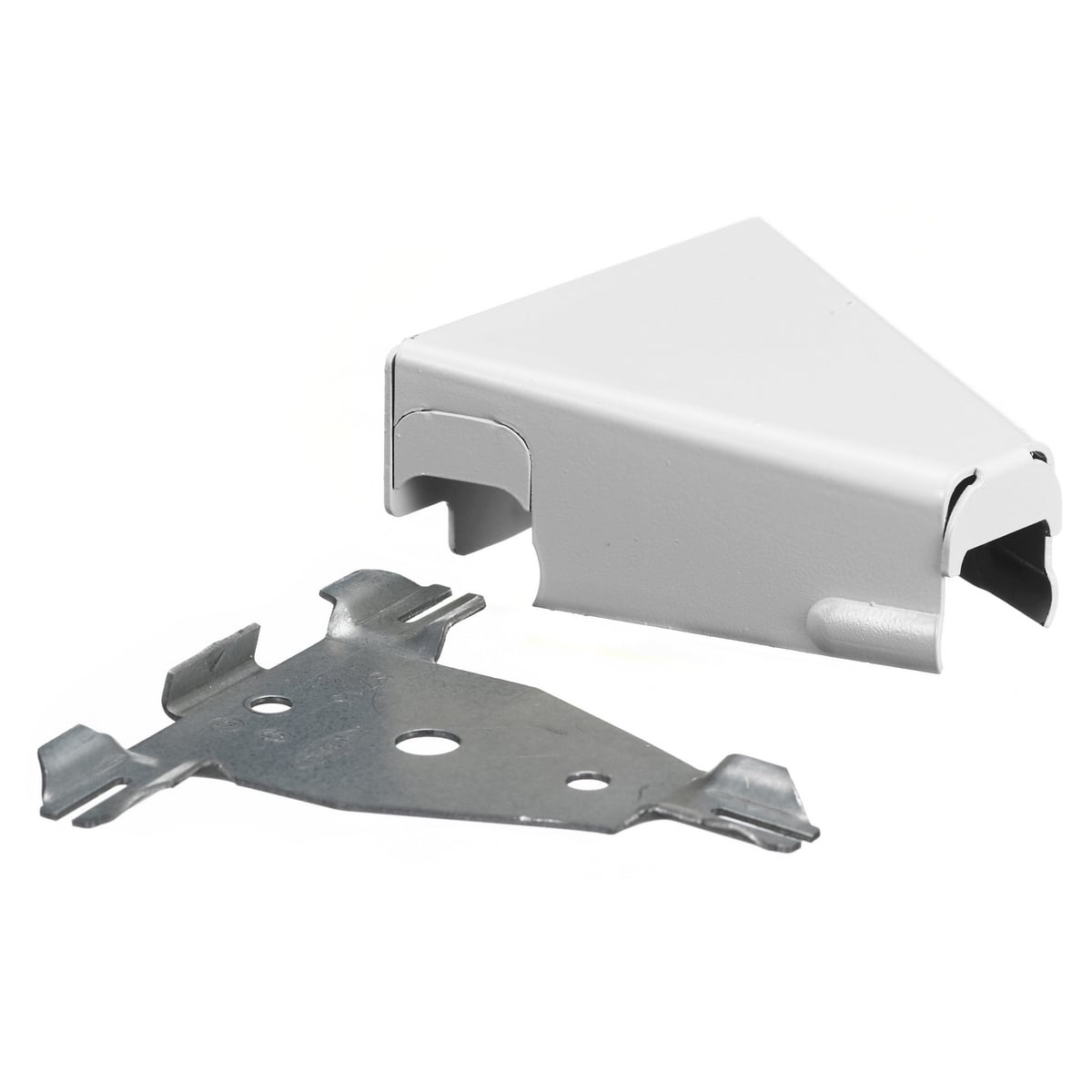 HBL5715WA Standard Tee Fitting, 90 deg Bend, For Use With HBL500, HBL700, HBL750 Series Metal Raceway, Folded Steel/Rolled Steel, White