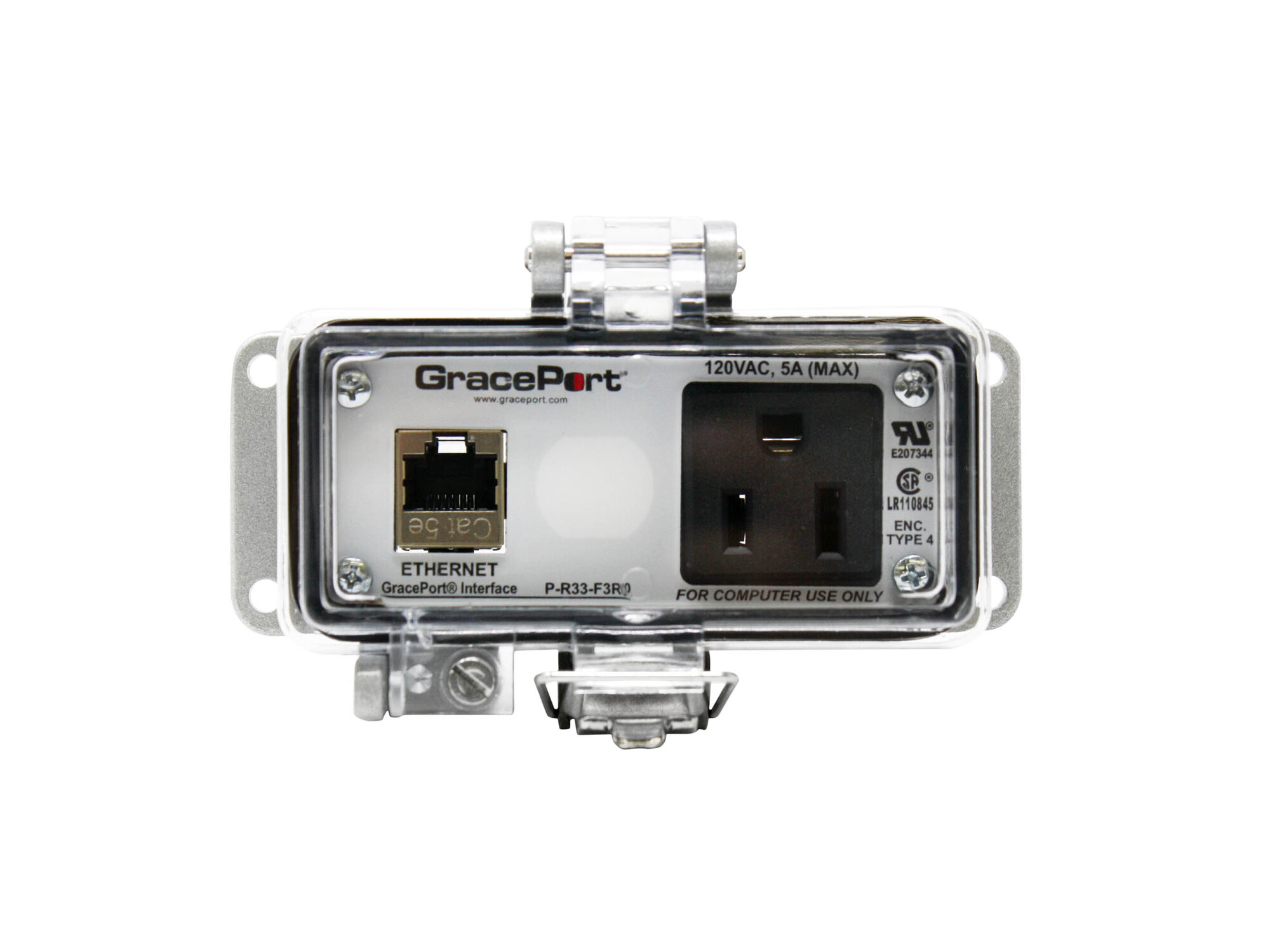 P-R33-F3R0 Bulkhead Panel Interface Connector, Aluminum Housing