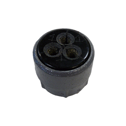 R-3001-1 Multiple Segment Plug Cable Support With Pozi-Grip R-Style Wedging Plug, 3 in, Surface Mount, Ductile Iron/Malleable Iron