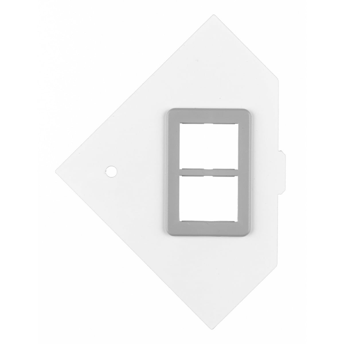 RAFB4SPORT RAF Standard Sized Sub Plate, 1.19 in L x 1.98 in W, 4 Gangs, Galvanized Stamped Steel