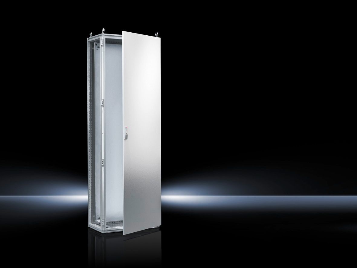 8605500 TS 8 1-Door Compact Enclosure, 24 in W x 20 in D x 79 in H, NEMA 12/IP55, Sheet Steel