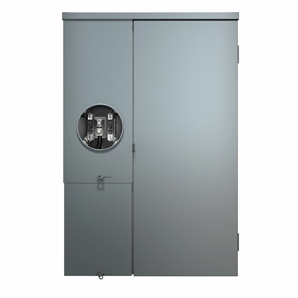 LP320-MC All-In-One Meter-Load Center Combo With Main Breaker, Enclosure and Door, 120/240 V AC, 200 A, 1 Phase, NEMA 3R Enclosure