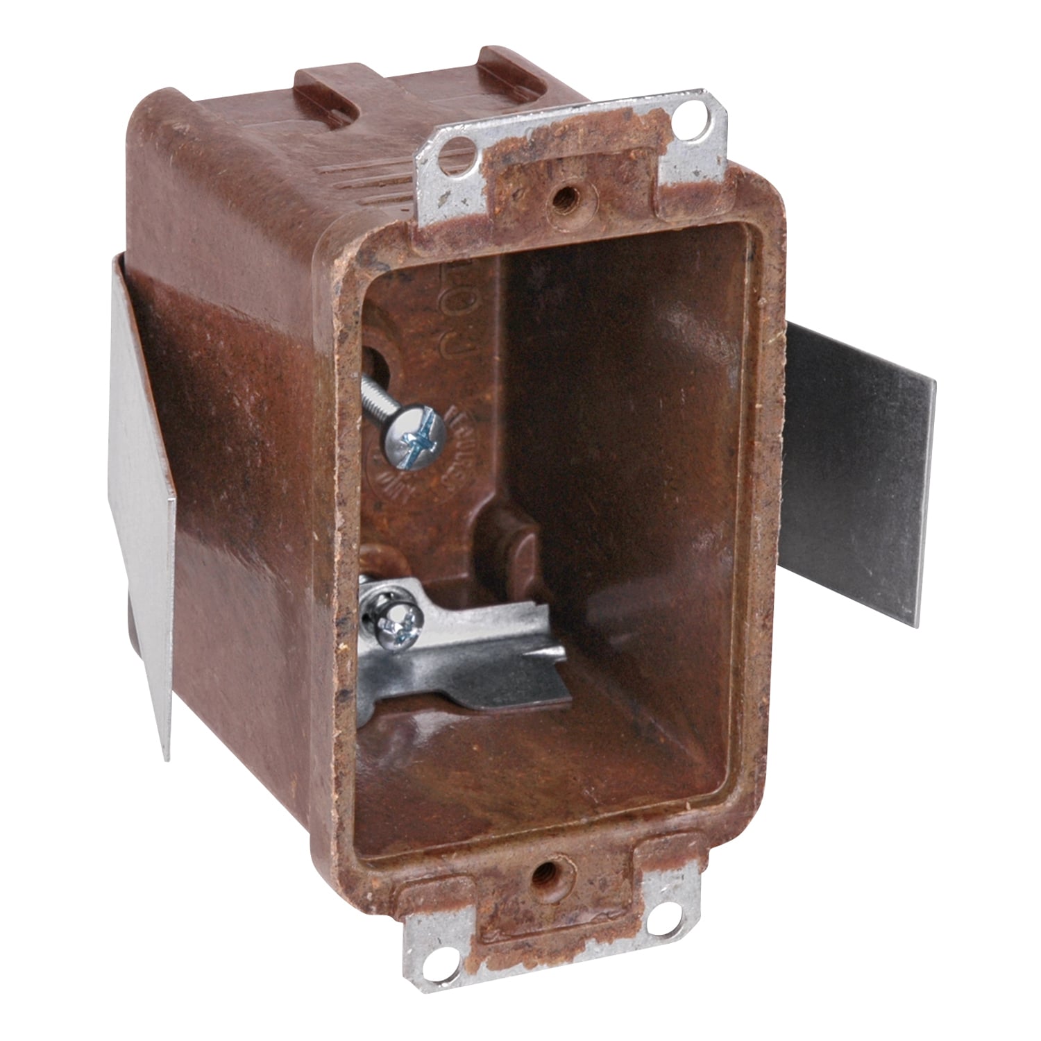 7010-8 Carlon Outlet Box With High Clamp, Phenolic, 12.5 cu-in Capacity, 1 Gangs, 3-1/4 in L x 2-3/16 in W x 2-11/16 in D