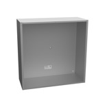 24x10x24 Screw Cover Type 1 UL Listed Steel No Knockouts No Paint Cover with Teardrop Slots Mounting Holes in Back
