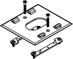Trim Plate; 5-1/16 Inch x 6-1/16 Inch, Aluminum