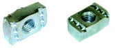 SCN38 Channel Anti-Rotation Nut, 3/8-16 Thread, 3/8 in L Stud, Steel