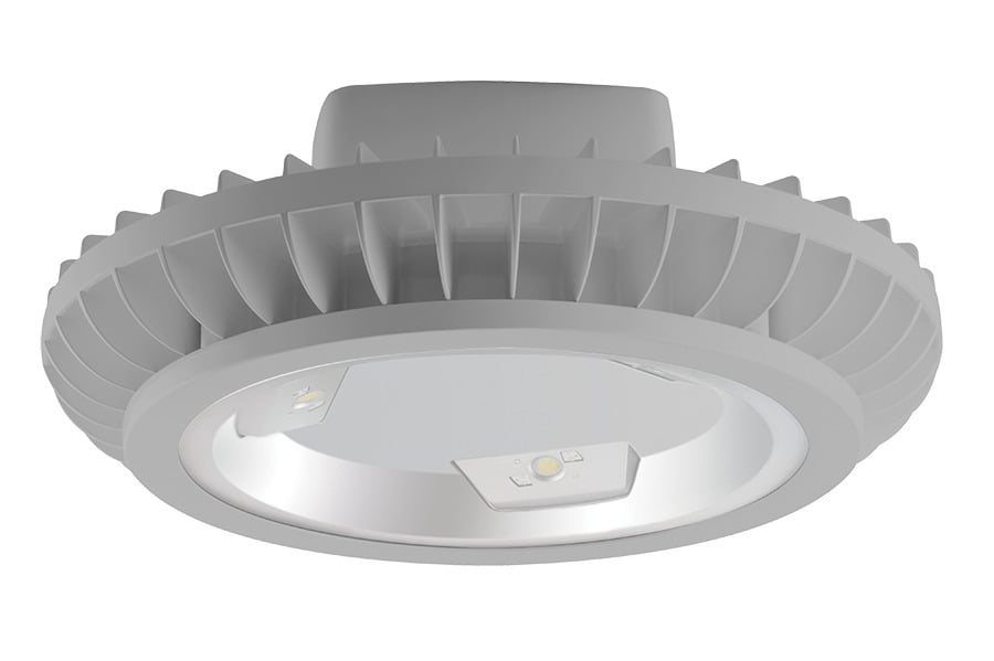 HAZBAYLED78 High Bay Lighting, 90 W Fixture, 120/208/240/277 VAC, Gray/Polyester Powder Coating Housing