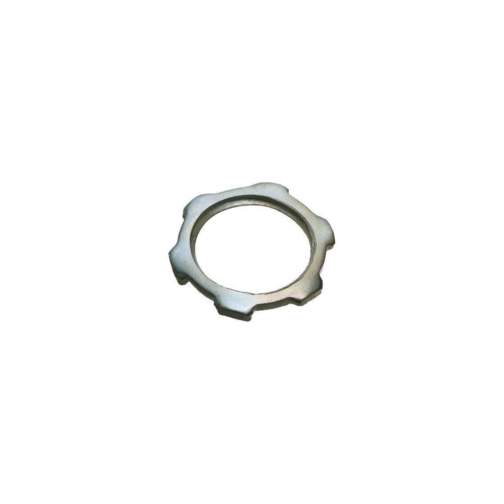 405 Threaded Conduit Locknut, 1-1/2 in, For Use With IMC/Rigid Conduit, Steel, Plated