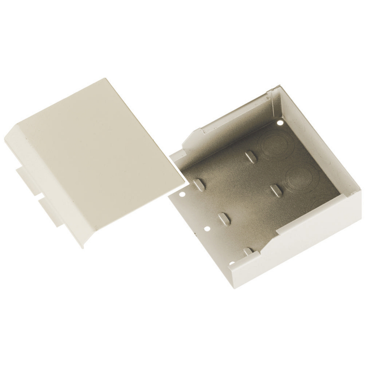 HBL6710IV Standard Undivided Entrance Fitting With 3/4 in, 1 in and 1-1/4 in Concentric Knockouts, 13.77 sq-in, For Use With HBL6750 Series Metal Raceway, Rolled Steel, Ivory