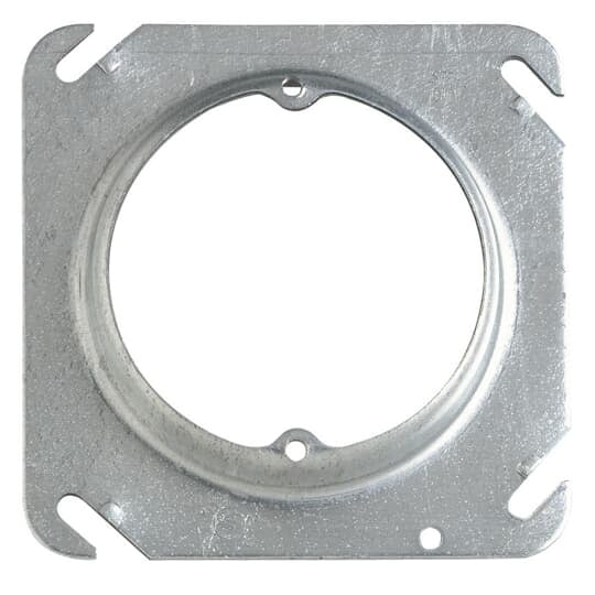 52C31-25R Steel City Outlet Box Cover, 4 in L x 4 in W, Steel