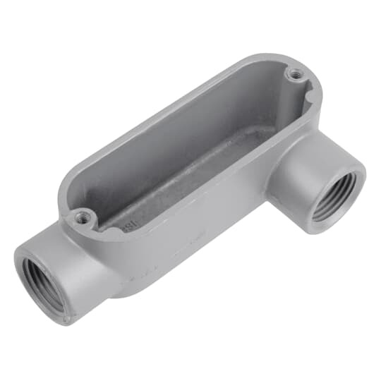 ALL-1 Red Dot Type LL Conduit Body, 1/2 in Hub, 4.3 cu-in Capacity, Die Cast Aluminum