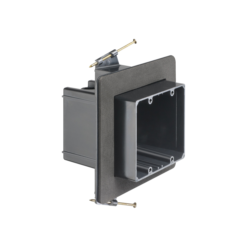 FN102FD One-Box Non-Conductive Versatile Vapor Box, Plastic, 53 cu-in Capacity, 2 Gangs, 7.664 in H x 6.312 in W x 4.344 in D