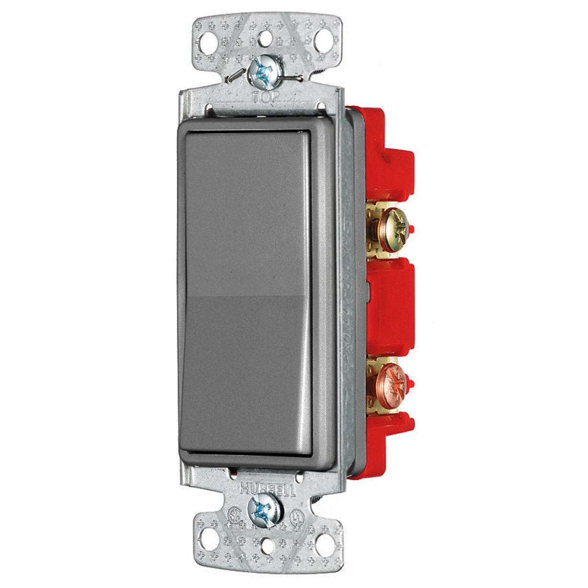 RSD415GY Decorator Residential Grade Standard Rocker Switch, 120/277 V, 15 A, 4155 W Power Rating, 2 Position Contact