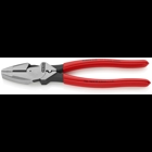 High Leverage Lineman's Pliers New England with Fish Tape Puller & Crimper, 9 1/2 in., Plastic Coating