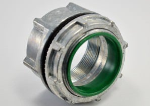 156-DC Bridgeport Concretetight Conduit Hub, 2 in, For Use With IMC/Rigid Aluminum and Steel Conduit, Die Cast Zinc, Ball Burnished/Mirror Smooth
