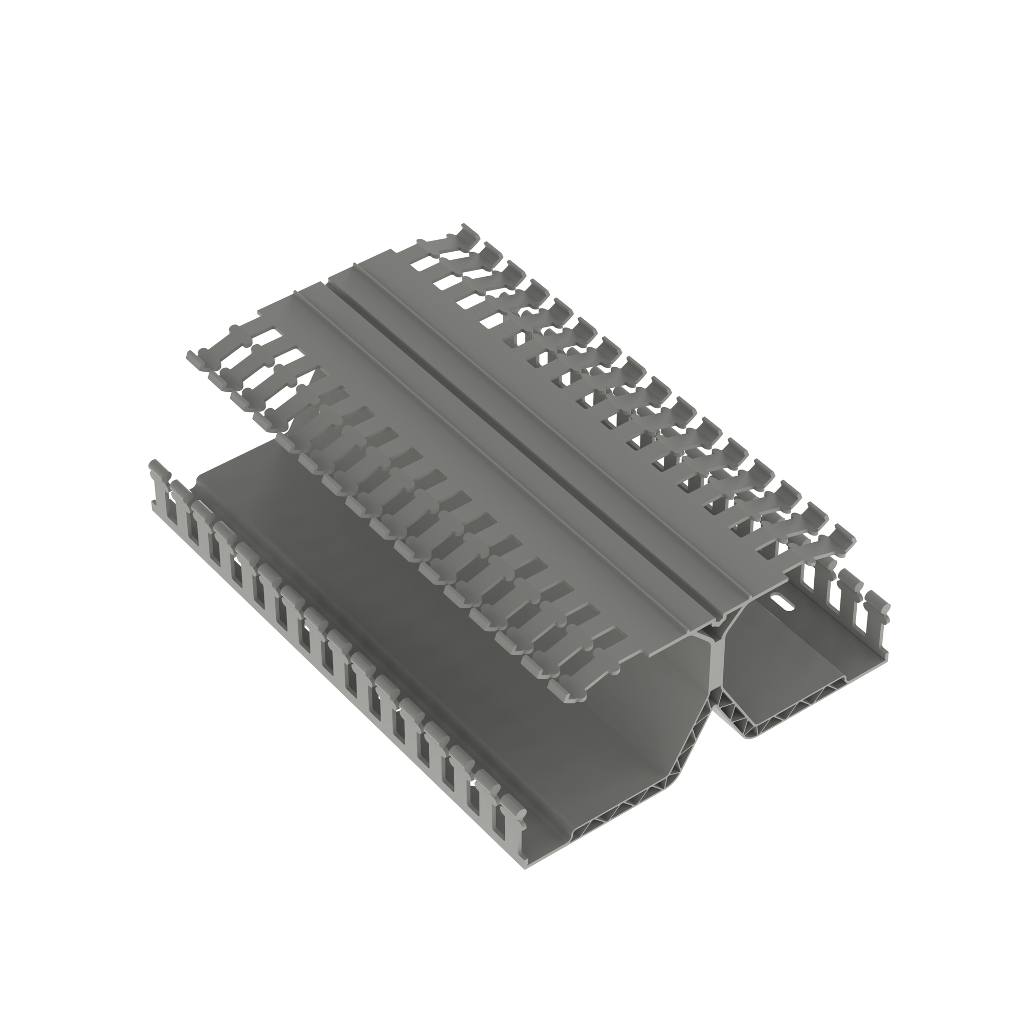 DRD22LG6 Panduct PanelMax DRD Wiring Duct, 0.31 in Slotted Slot, 6-1/4 in W x 2.12 in D, PVC