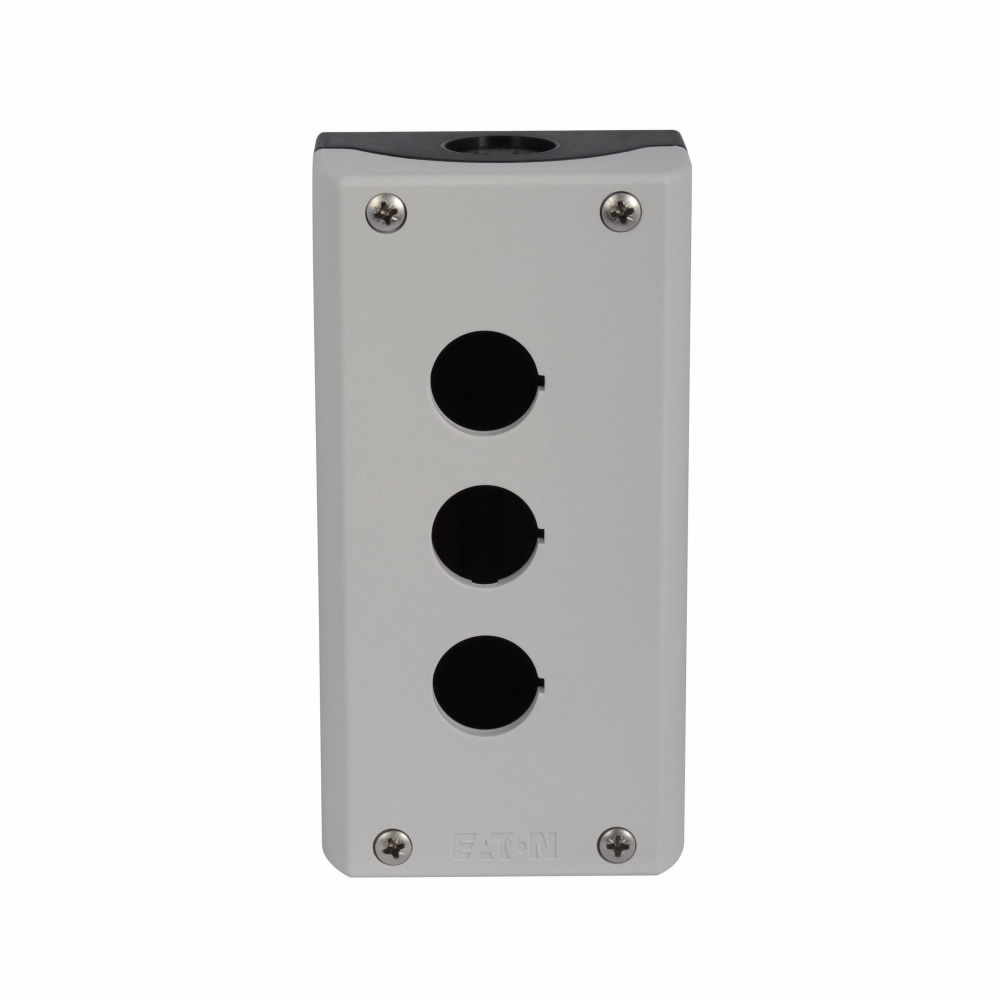 M22-I3-PG 3-Element Non-Illuminated Pushbutton Enclosure, 3.15 in L x 6.02 in W, NEMA 4X/13 NEMA Rating, Plastic