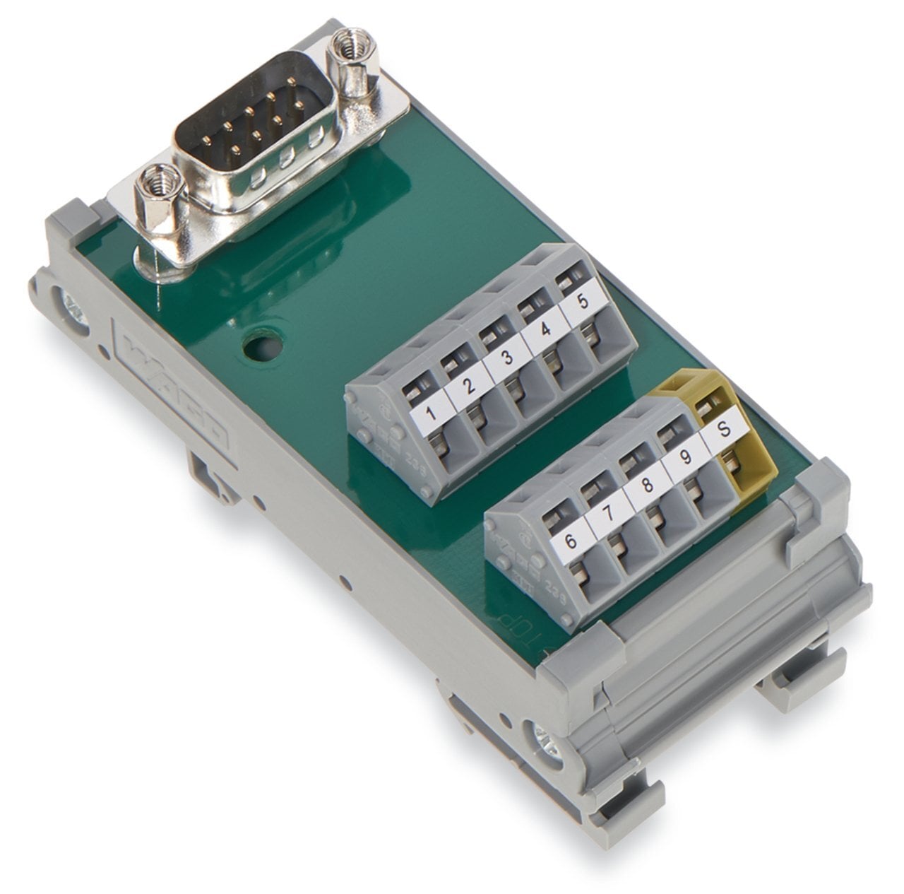 289-585 289 Interface Module, 125 V AC/DC, 2 A, 28 to 12 AWG Wire, 9, 10 Poles, DIN Rail Mounting