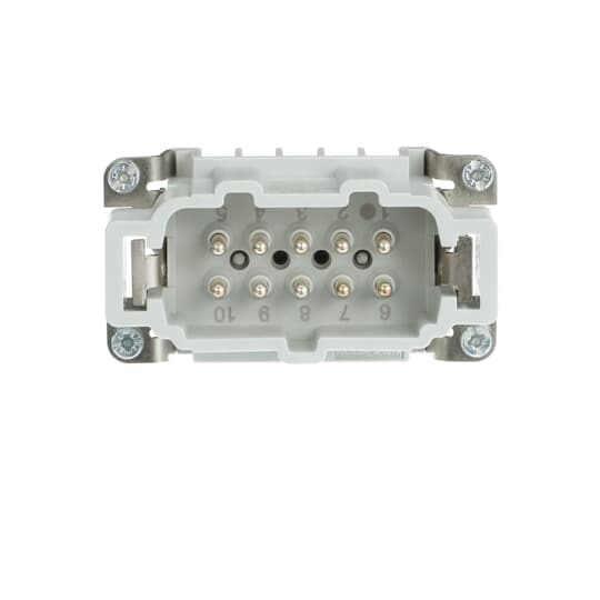 MS210B Pos-E-Kon B Series Standard Terminal Insert, 10 Positions, 20 to 14 AWG Wire, Male Screw Connection, Glass Filled Thermoplastic