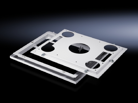 3286700 Quick Change Frame, For Use With 3359, 3382 Roof Mount Cooling Unit, Sheet Steel, Light Gray