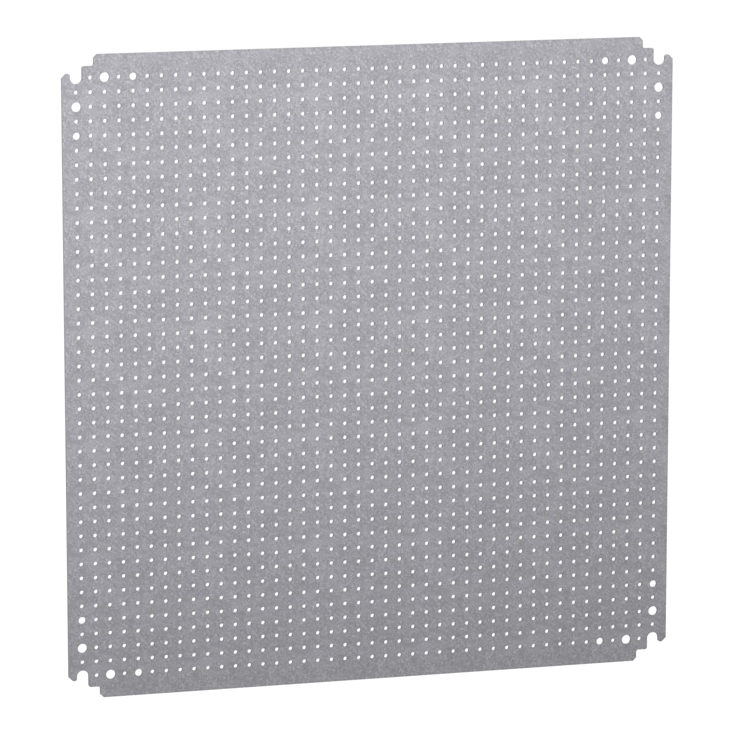 NSYMF66 Microperforated Mounting Plate With 3 and 6 mm Dia Hole on 12.5 mm Pitch, Galvanized Steel