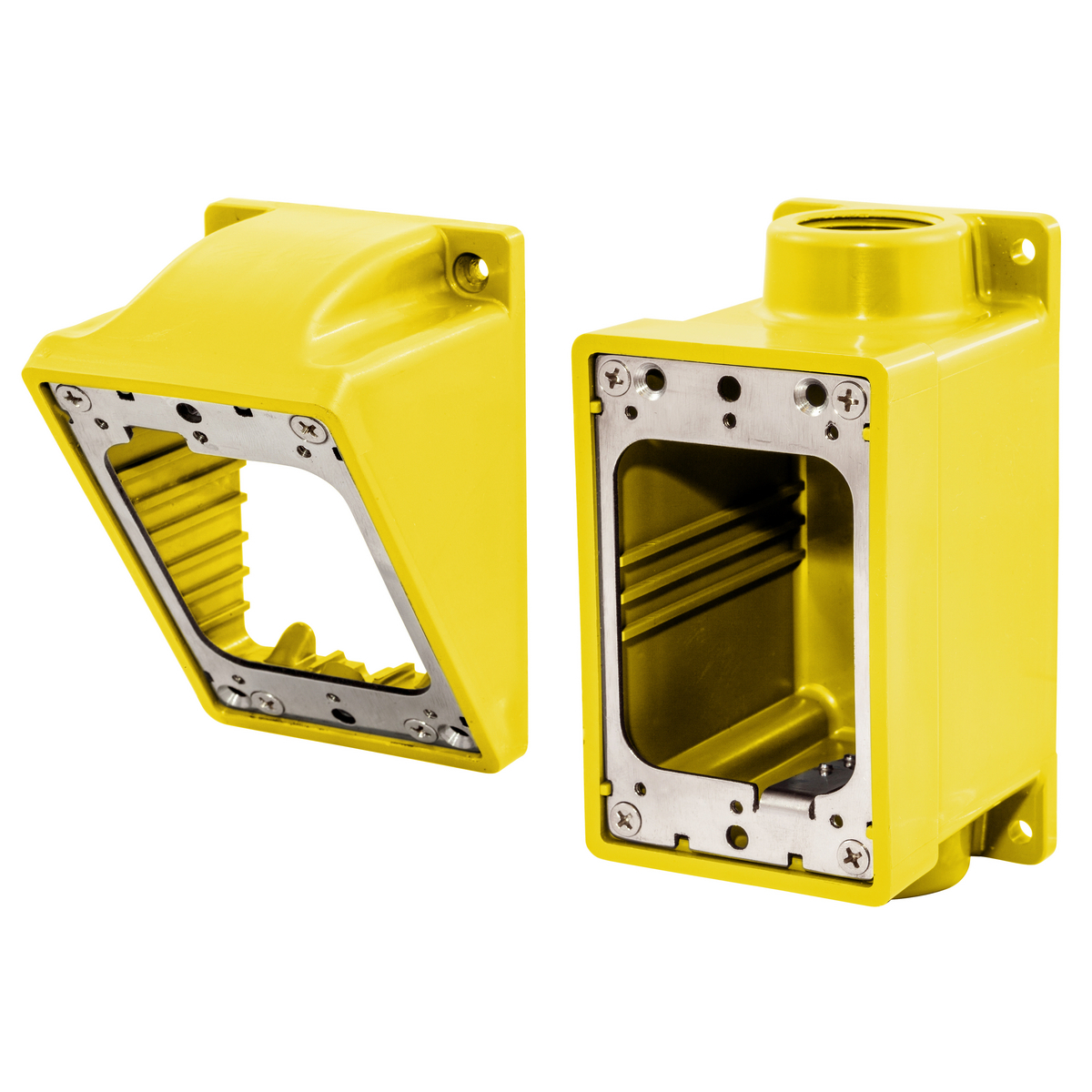 HBL60CM83AK Non-Metallic Standard Watertight Molded FD Box, 45 cu-in Capacity, 1 Outlets