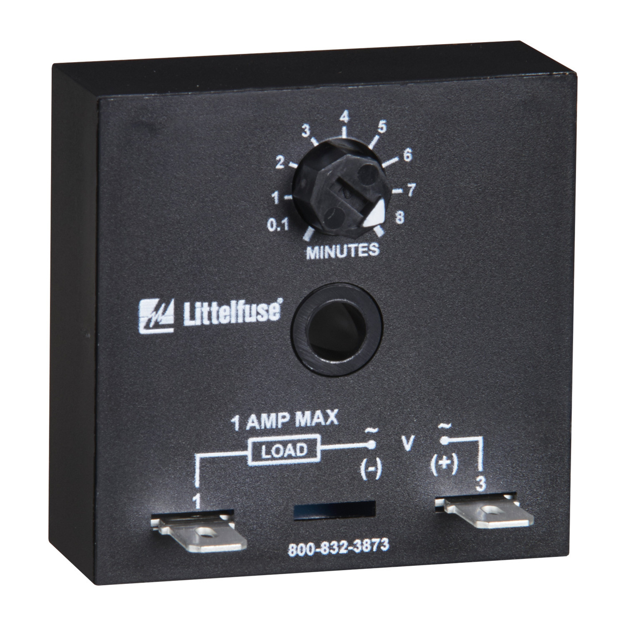 TMV8000 Adjustable Onboard Time Delay Relay, 0.1 to 8 min Setting, 24 to 240 V AC/DC, 1 Form C SPDT Contact