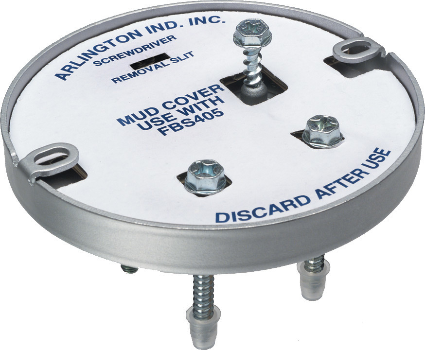 FBS405T Fan/Fixture Mounting Box With Knockout, Steel, 6 cu-in Capacity, 0.57 in H