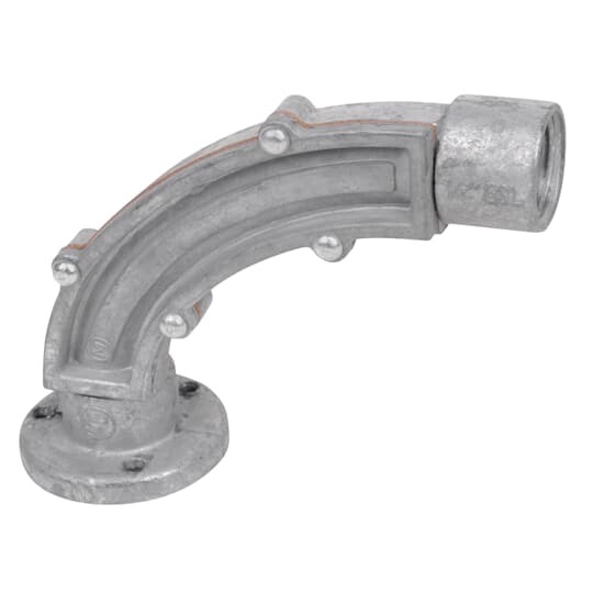 ESL-3 Red Dot Slab Insert Elbow, 1 in Trade, 90 deg, Die Cast Aluminum