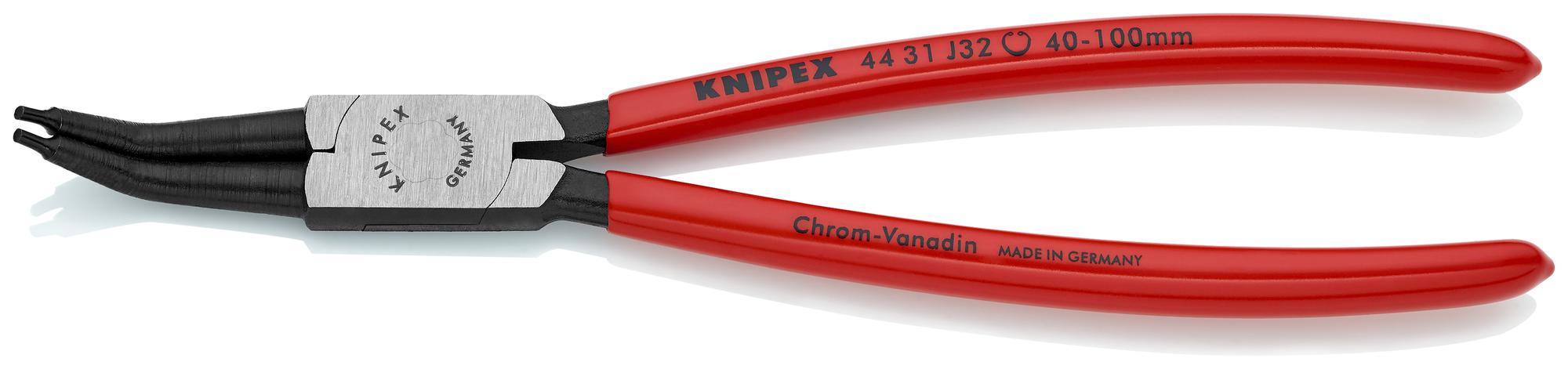 Internal 45° Angled Snap Ring Pliers-Forged Tips, 9 in., Plastic coating, 3/32 in. Tips