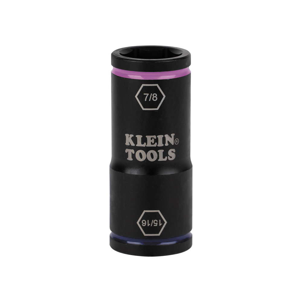 66073 Flip Socket, Cross Hole Style, 1/4, 1/2 in Drive Square Drive, 15/16, 7/8 in Socket Impact Socket, 6 Points