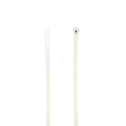 Cable Tie, Natural Polyamide (Nylon 6.6) for Temperatures up to 85 Degrees Celsius (185 F) for Indoor Applications, UL/EN/CSA62275 Type 2/21 Rated for AH-2 Plenum, Length of 208mm (8.2 Inches), Width of 3.6mm (0.14 Inches), Thickness of 1mm (0.04 Inch), Tensile Strength Rating of 178 Newtons (40 Pounds)
