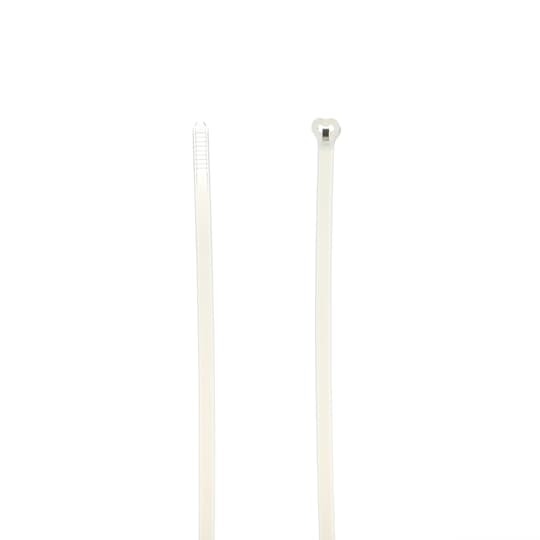 TY5242M Ty-Rap 2-Piece High Performance Standard Cable Tie, 8.2 in L x 0.142 in W x 0.041 in THK, Nylon/Polyamide 6.6, Natural