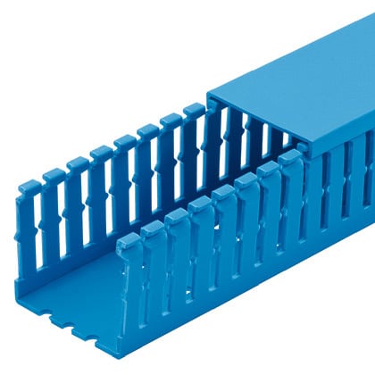 F1.5X3IB6 Panduct Type F Base Wiring Duct, 0.2 in Narrow Slot Slot, 1-3/4 in W x 3 in D, PVC