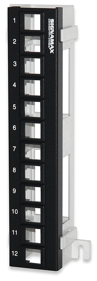 12-Port Field-Configurable Wall-Mount Panel, 89D Bracket