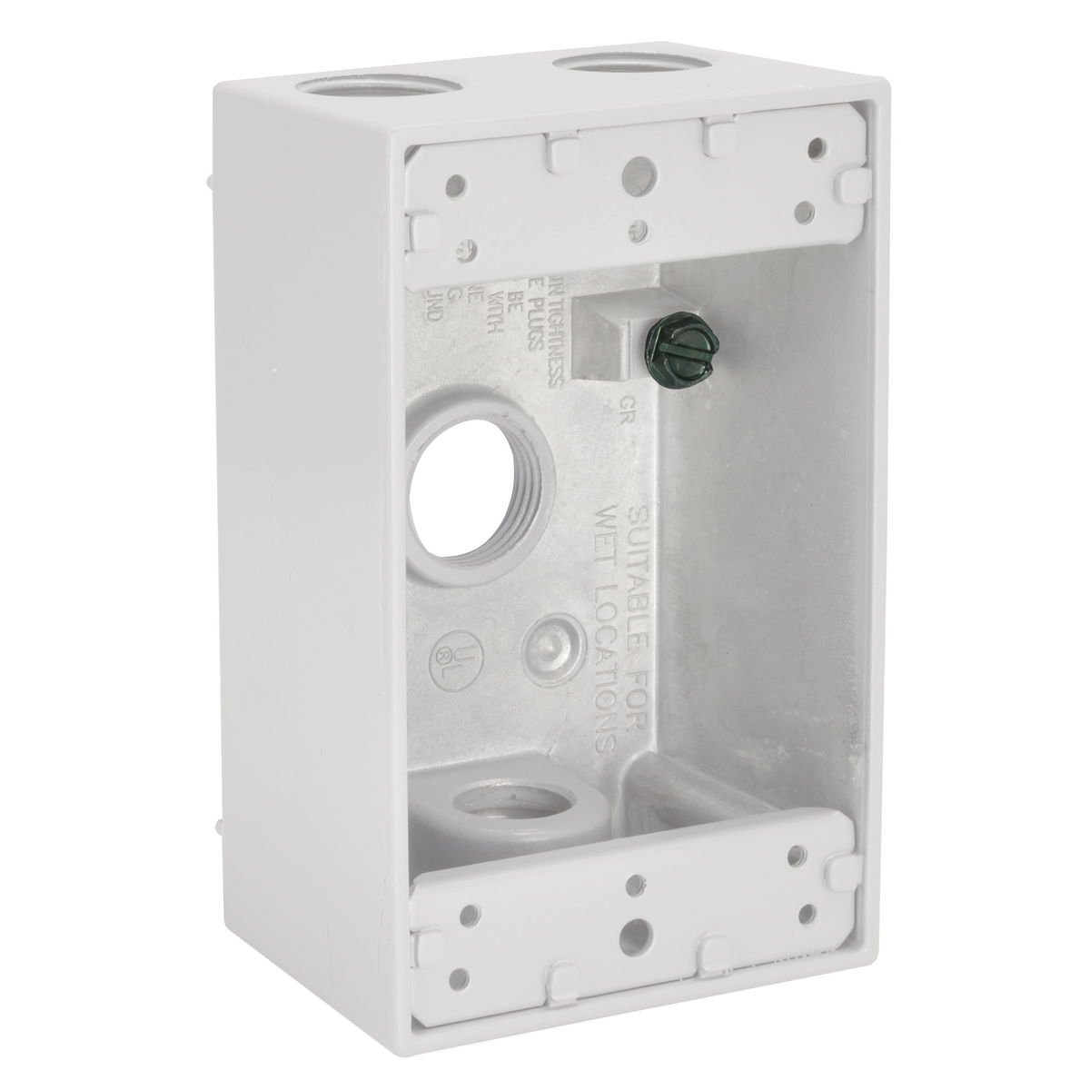 5321-6 Metallic Cover, 4.559 in L x 2.81 in W x 2 in D, Aluminum