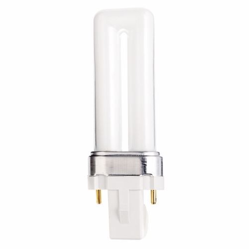 S8300 HyGrade Plug-In Single Twin Compact Fluorescent Lamp, 5 W, G23 Lamp, T4 Shape, 230 Lumens Initial