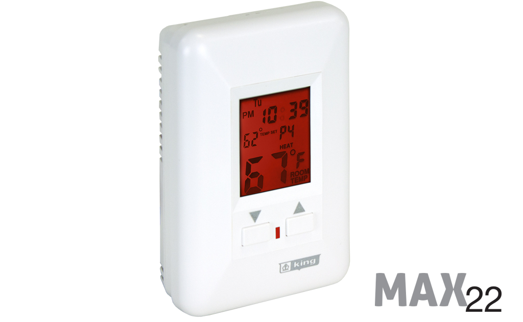 THERMOSTAT ELECTRONIC PROGRAMMABLE 208/240V 22A SP RETAIL PKG