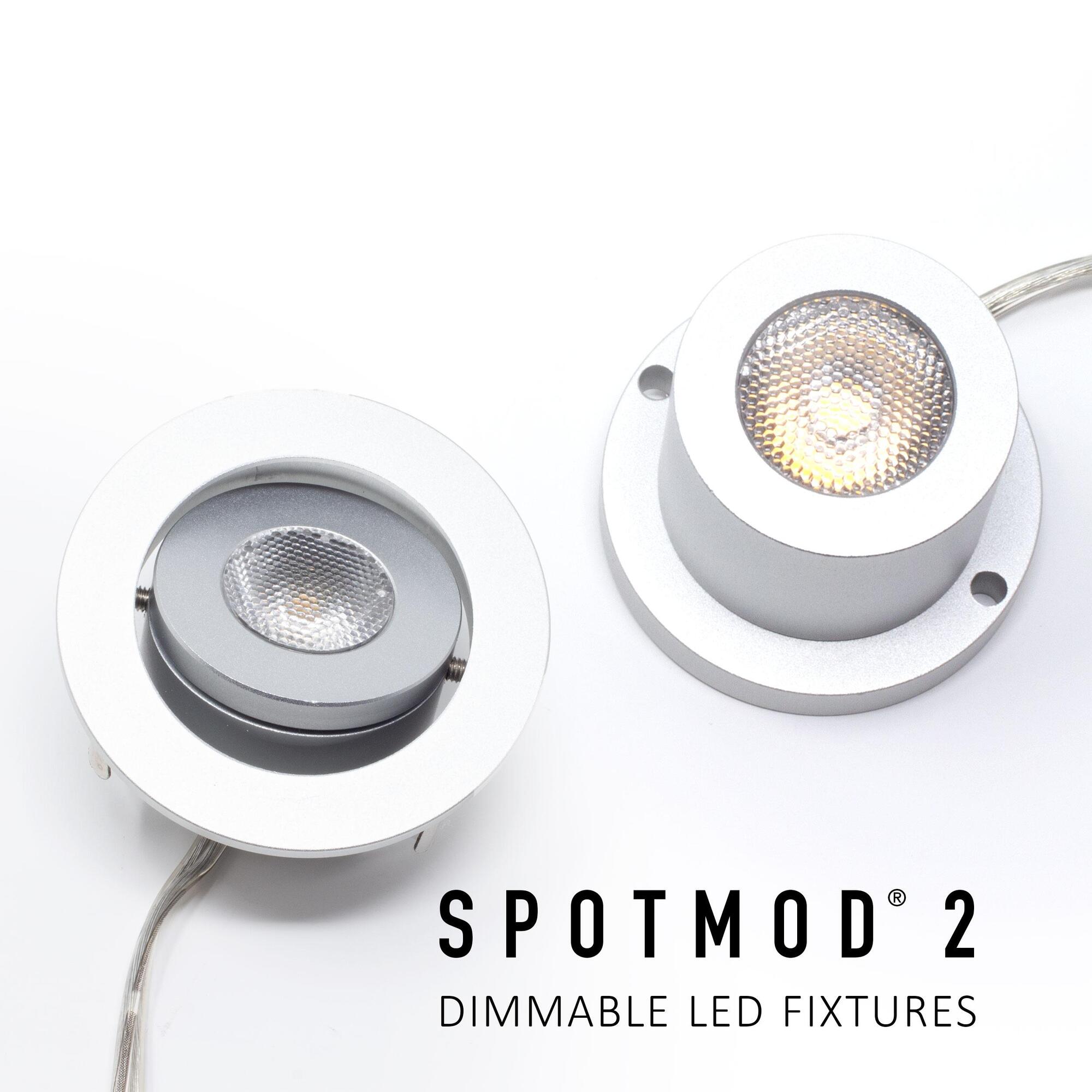 SPOTMOD2 Recessed 3000K ALUM FINISH 32 DEGREE LENS