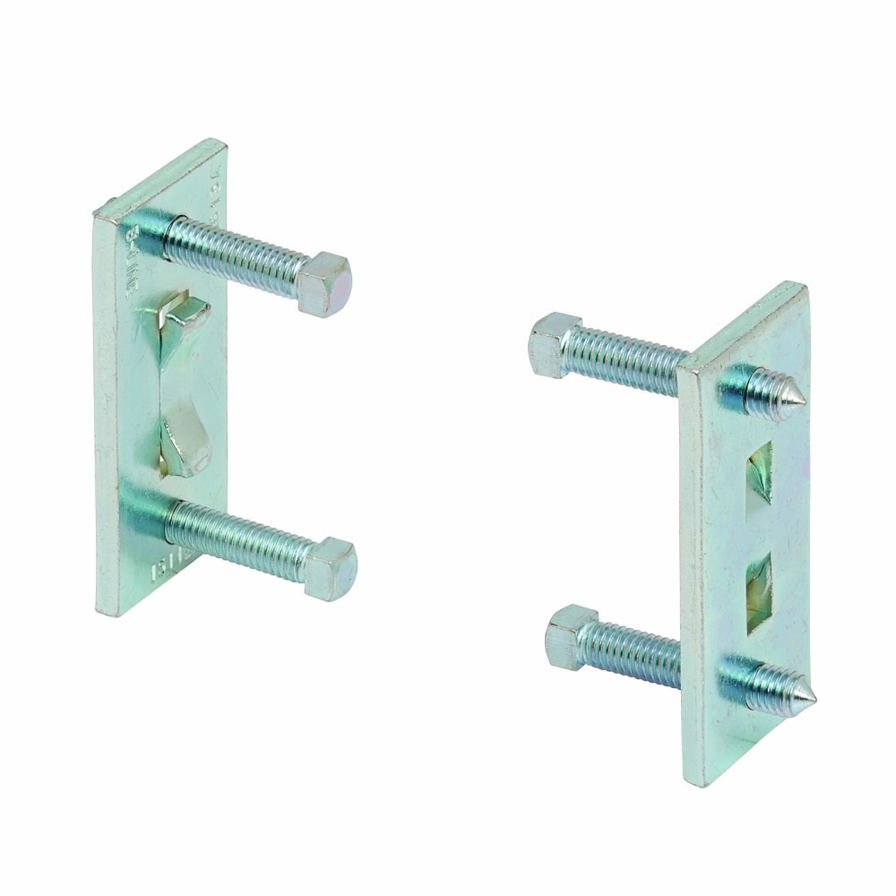 B613AZN Column Support, 3-1/2 in L x 1-5/8 in W, For Use With 13/16 x 1-5/8 in B52 and B54 Series Channel, Strip Steel, Zinc Plated